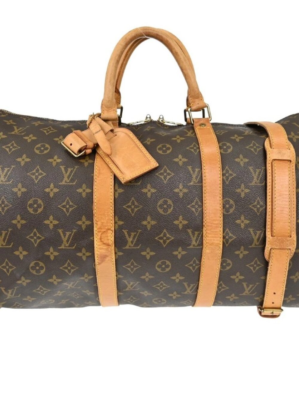 LOUIS VUITTON KEEPALL 50 BANDOULIERE HANDBAG M41416 TH1913 YQ06687